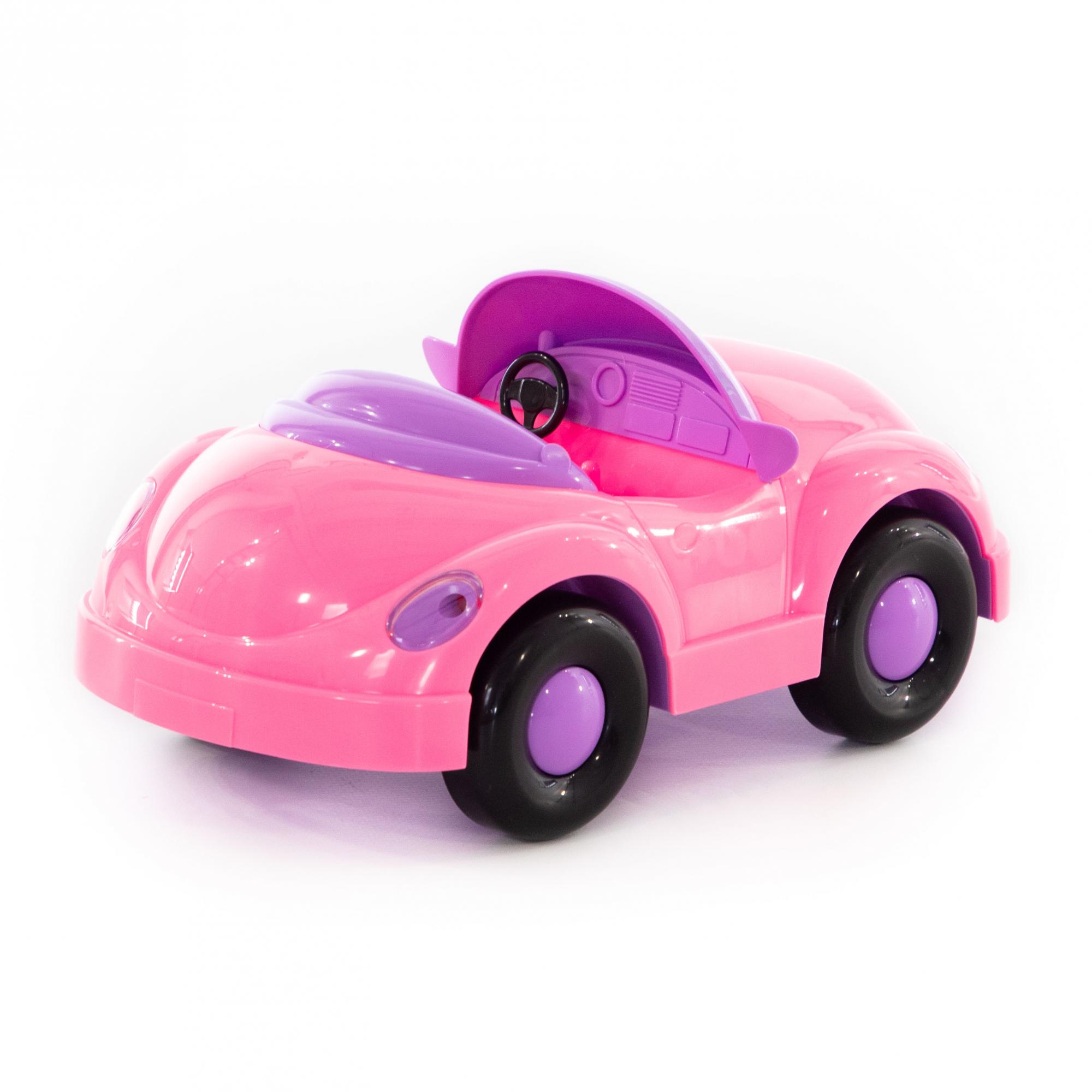 Машинка для детей 8 лет. Машинка Полесье розовая. Машинка маленькая Полесье розовая. Игрушка Полесье розовая машинка.