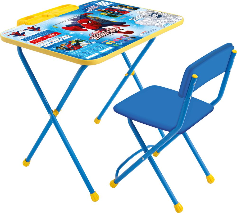 Д2ф1 комплект Disney 2 феи.Азбука стол 570+пенал+стул мягкий