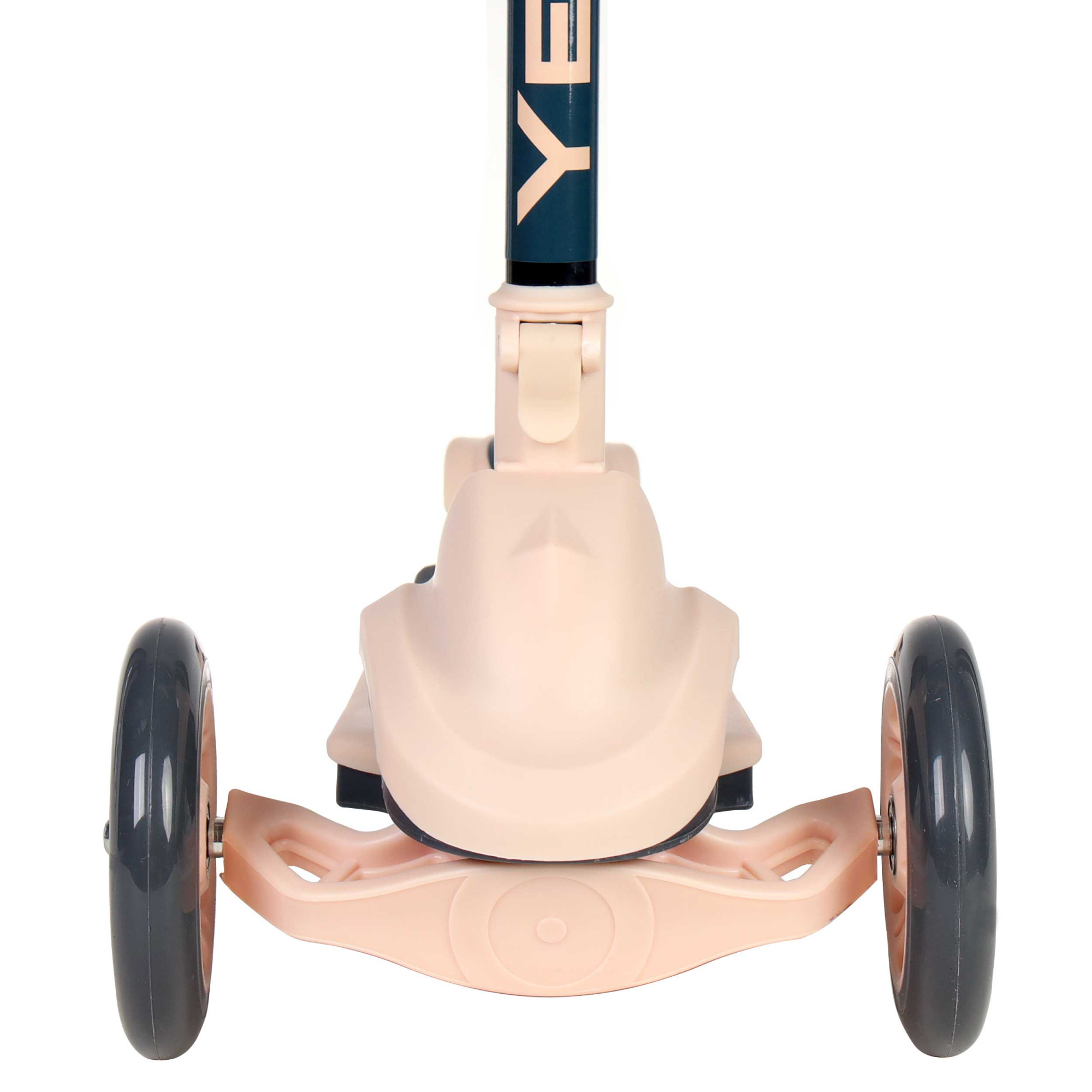 Самокат 3-х колесный для детей от 2-х лет Yeenot R188-7 PU 120мм, цвет ванильный