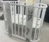 Кровать детская "Indigo "Baby Line" 5 в 1 (ложе 70*100 и 70*140) с поперечным маятником, массив березы листочки